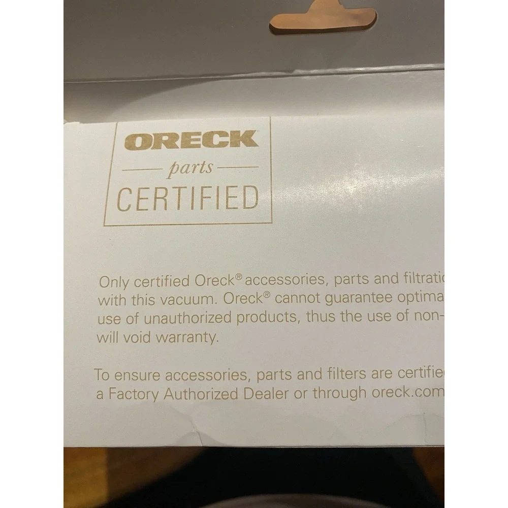 Oreck Type CC HEPA Upright Vacuum Cleaner Bag, AK1CC6H, 6-Pack